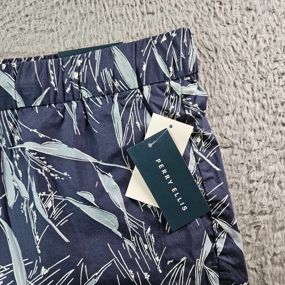 NWT Perry Ellis Swim Board Shorts Trunks Surf Men's XXL- NO Liner Leaf‎ Print